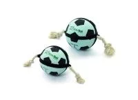 Karlie Action Ball игрушка «Футбольный мяч» с верёвкой для собак 19 см. арт. 285.45415