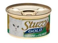 Stuzzy Gold консервы для кошек (кусочки сардин с кальмарами в собственном соку) 85 гр. арт. 132.С401